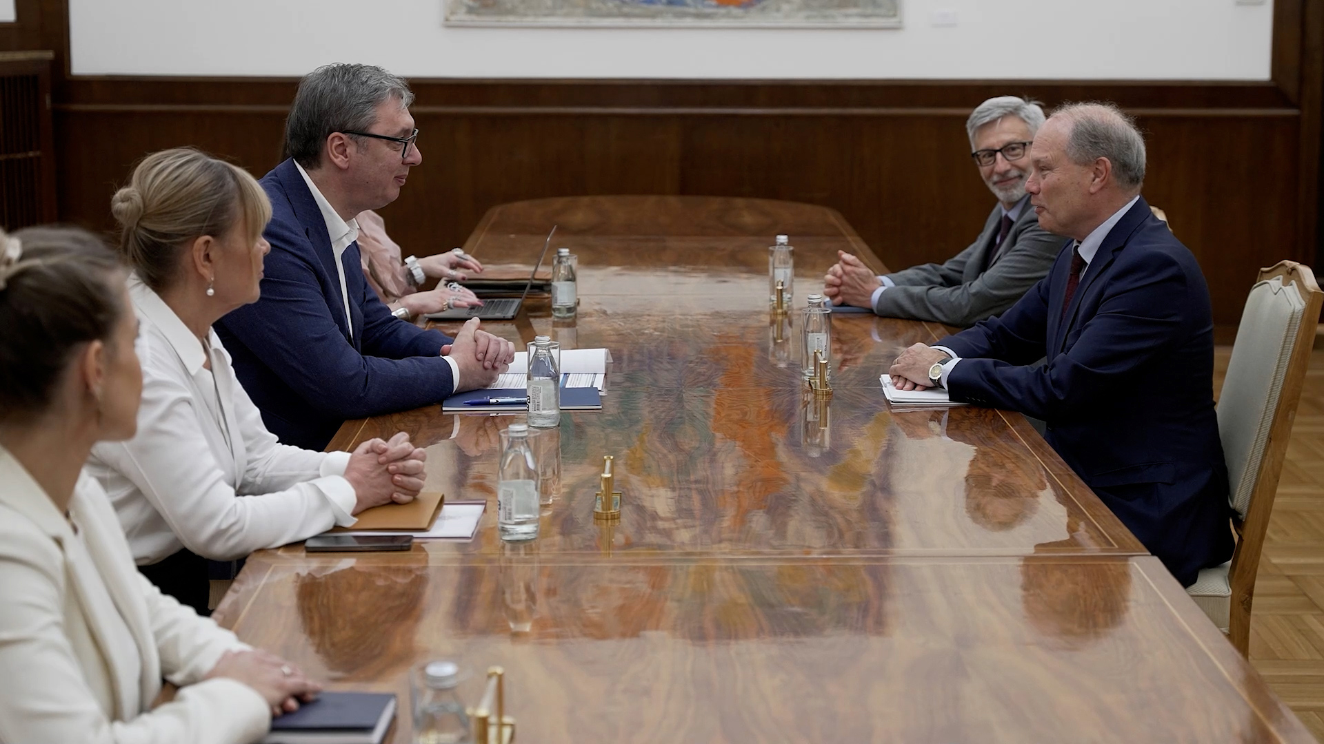 Beograd, predsednik Republike Srbije Aleksandar Vucic sastao se sa francuskim specijalnim izaslanikom za Zapadni Balkan Reneom Trokazom, pokrivanje Beograd, predsednik Republike Srbije Aleksandar Vucic sastao se sa francuskim specijalnim izaslanikom za Zapadni Balkan Reneom Trokazom, pokrivanje